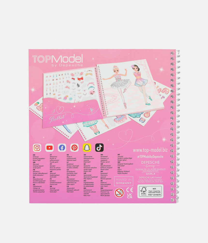 Dress Me Up Stickerbook BALLET DES 0012125
