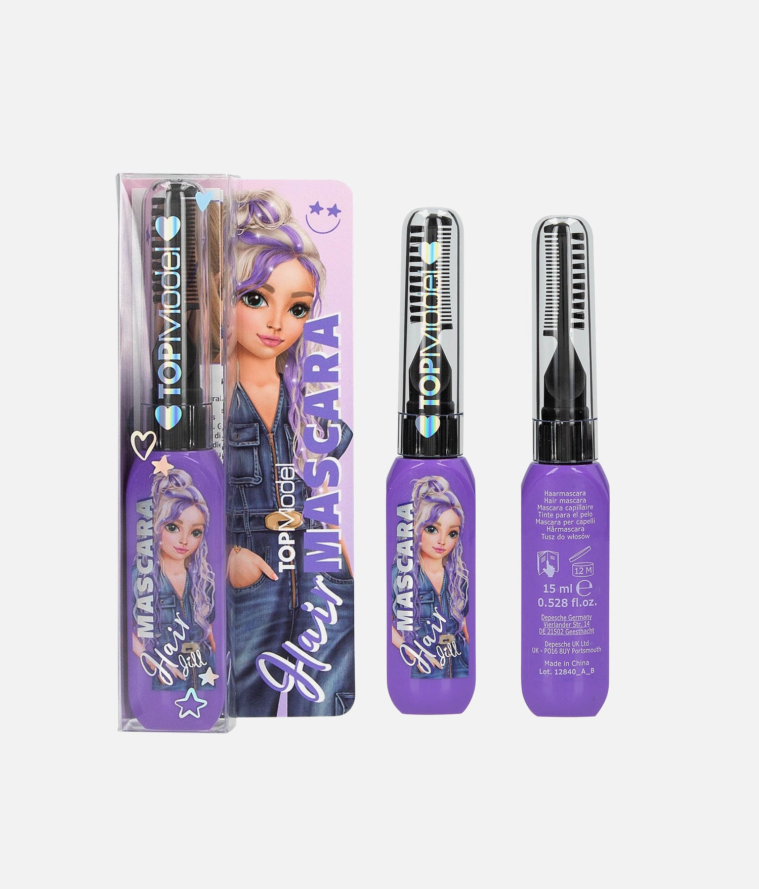 TOPModel Hair Mascara, Temporary Hair Colour for Girls - 0012840