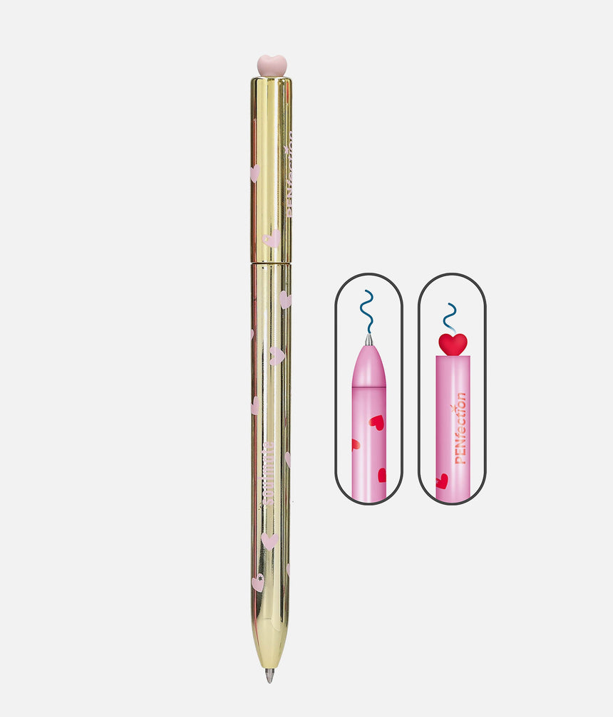 PENfection Twist Heart Gel Pen, Erasable Metallic Teen Stationery - 0012533