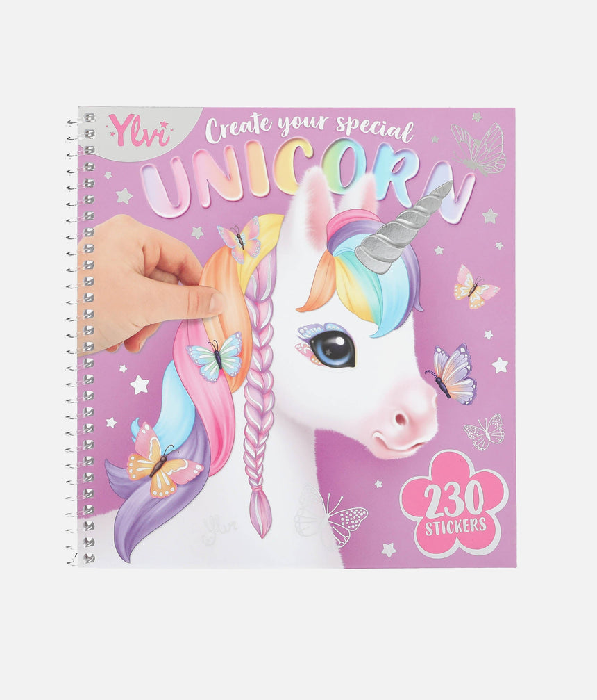 Ylvi Unicorn Sticker Book with 230 Stickers & 24 Creative Pages - 0013750