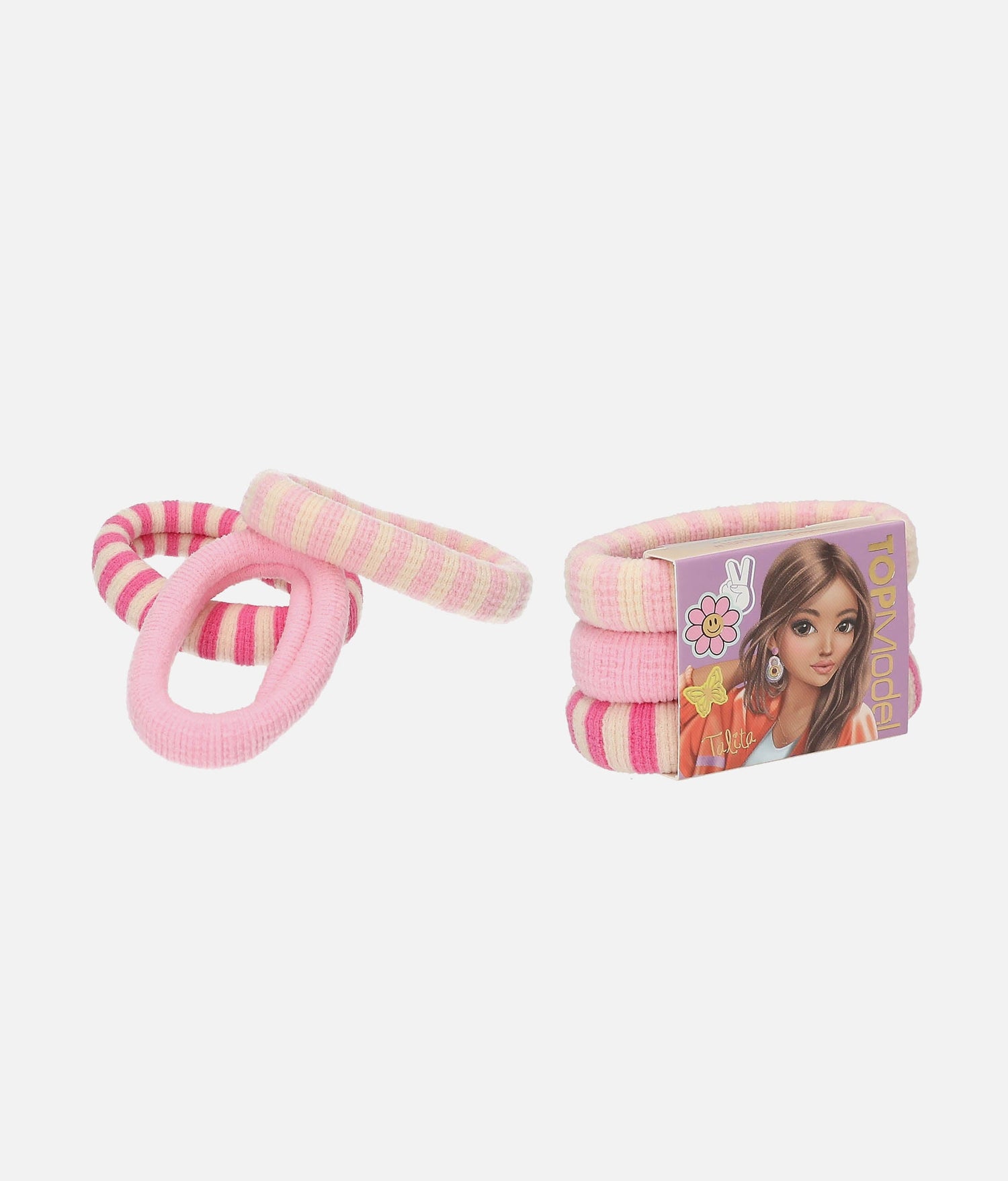 TOPModel Elastic Hairbands, Colourful Girls Hair Ties Set - 0012892
