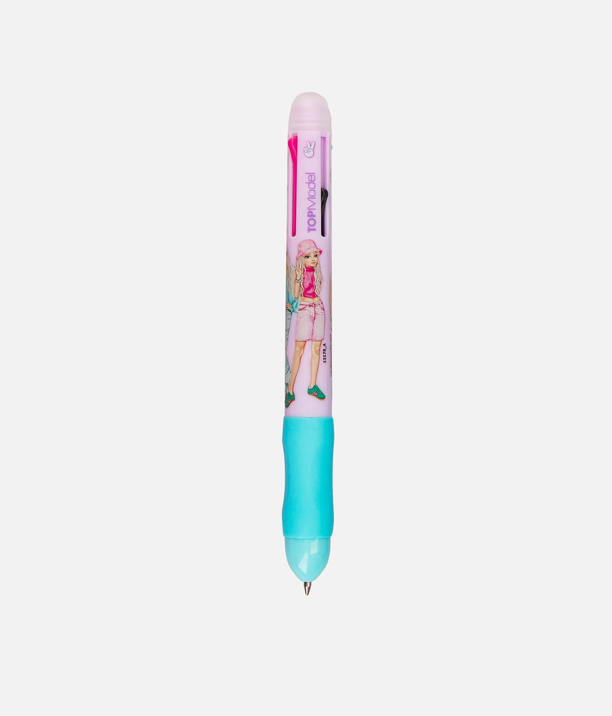 TOPModel Erasable Gel Pen, 4-in-1 Colour Ink Pen with Fashion Designs - 0013178