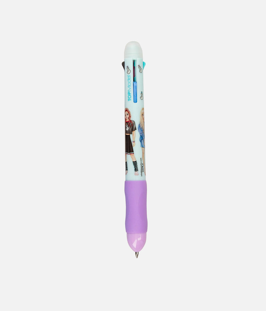 TOPModel Erasable Gel Pen, 4-in-1 Colour Ink Pen with Fashion Designs - 0013178