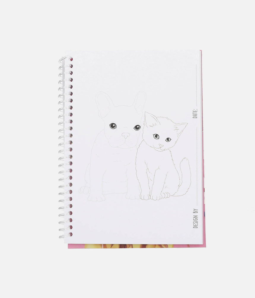 TOPModel Pocket Colouring Book, Cool designs in a handy format - 0013444