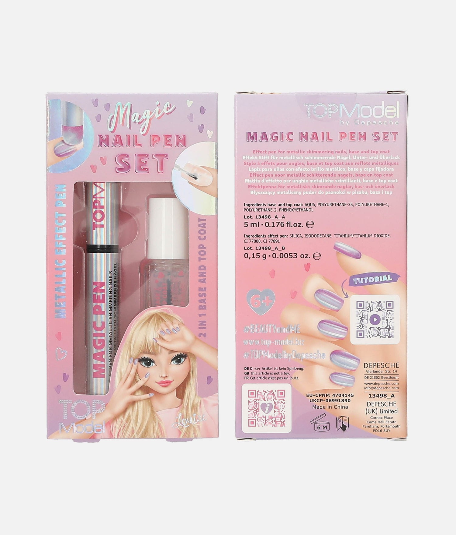 TOPModel Magic Nail Pen Set, Easy DIY Nail Art for Girls - 0013498