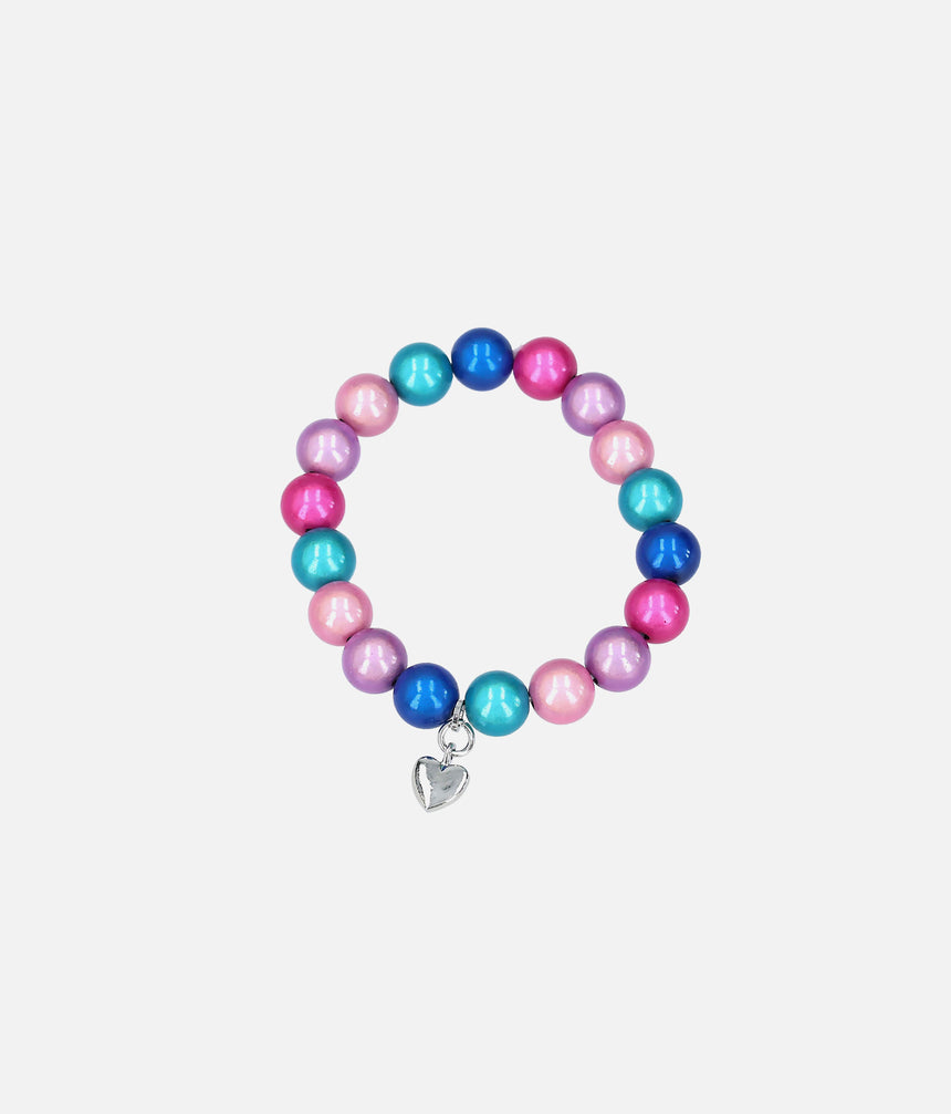 Ylvi Luminized Ball Bracelet with Heart Charm • 0013557