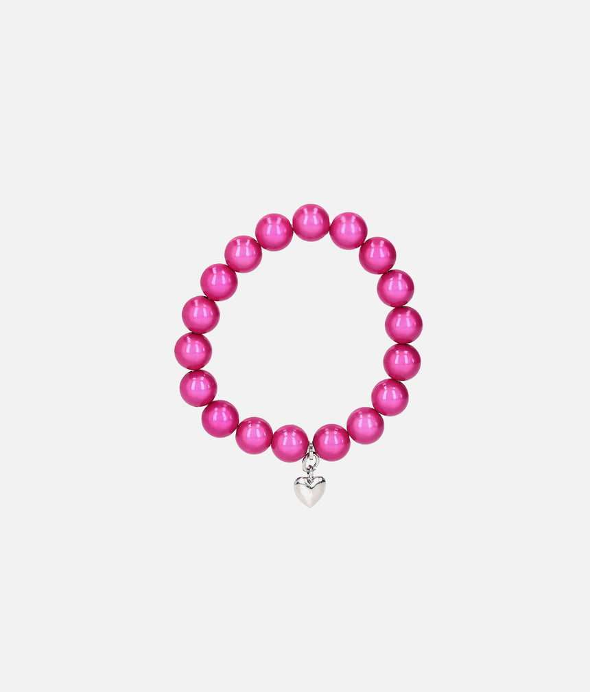Ylvi Luminized Ball Bracelet with Heart Charm • 0013557