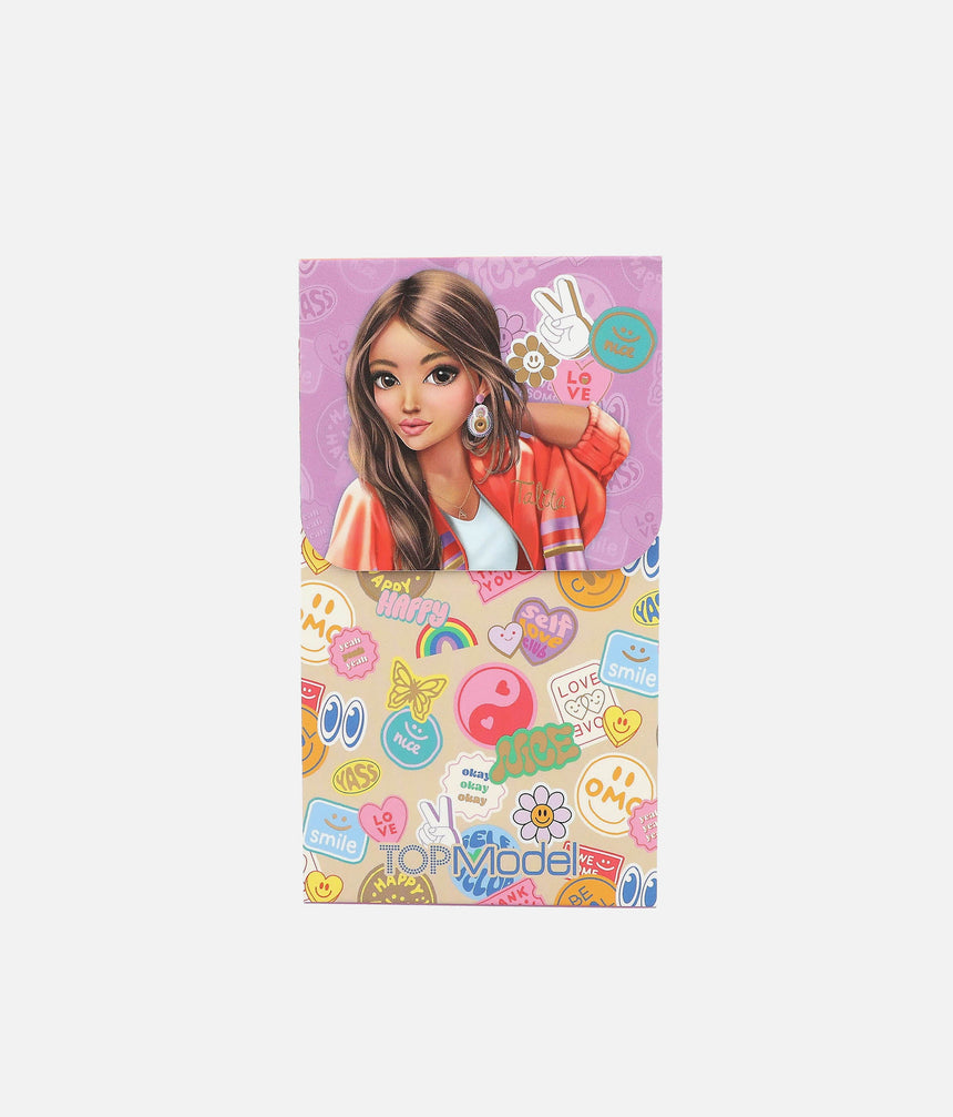 TOPModel Note Pad With Magnetic Closure, 60 Lined Pages, Stylish Design - 0013575