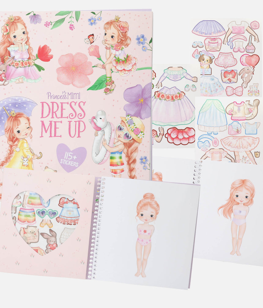 Princess Mimi Sticker Book – Dress Me Up, 24 Pages + 10 Sticker Sheets - 0013577