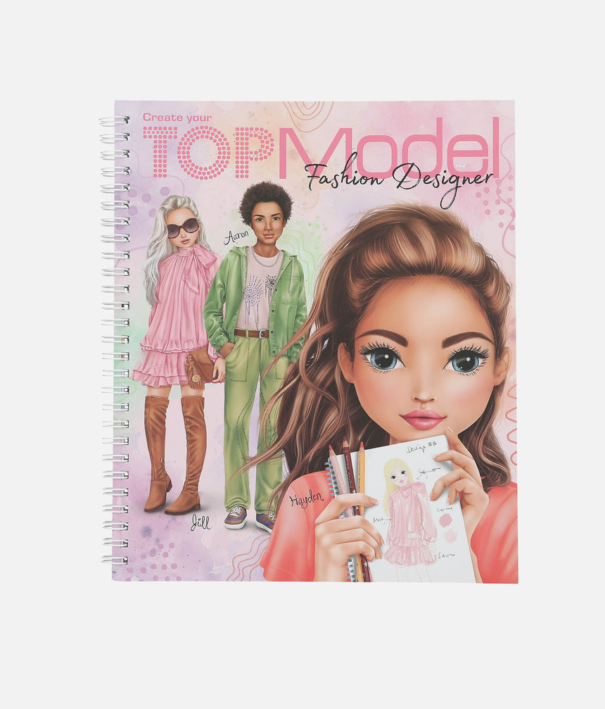 TOPModel Colouring Book, Fashion Designer Sketchbook for Tweens - 0013582
