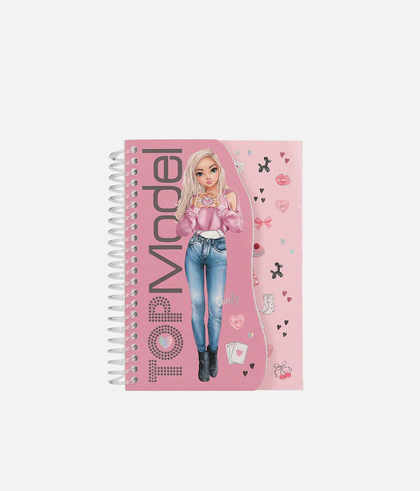 TOPModel Spiral Notebook, Creative Journal for Fashion Lovers - 0013619