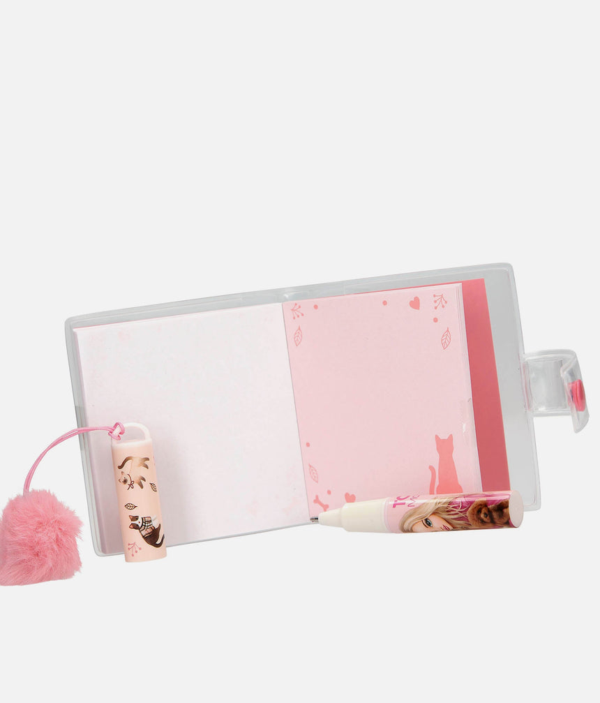 TOPModel Mini Notebook With Ballpen & Pom-Pom for Teen Girls & Dancers - 0013885