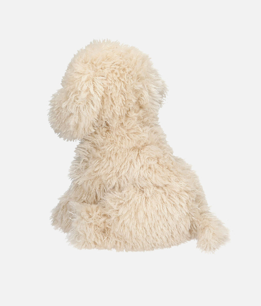 TOPModel Plush Dog, Beige Curly-Fur Puppy Toy, Soft & Cuddly - 0014059
