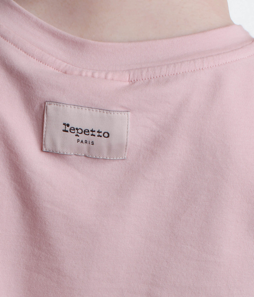 Crop Top, Satin Ribbon Adjustable Waist T-Shirt - REP S0704