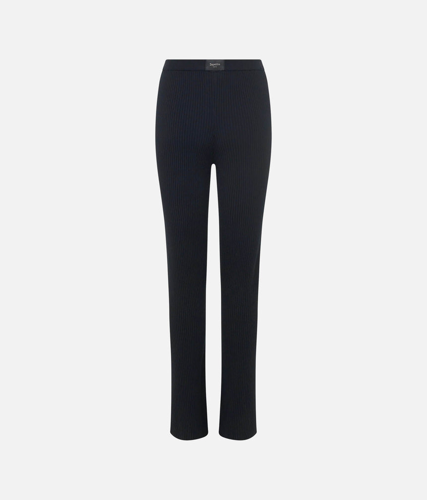 Mid-Waist Leggings, Ultra-Soft Ribbed Knit - S0551