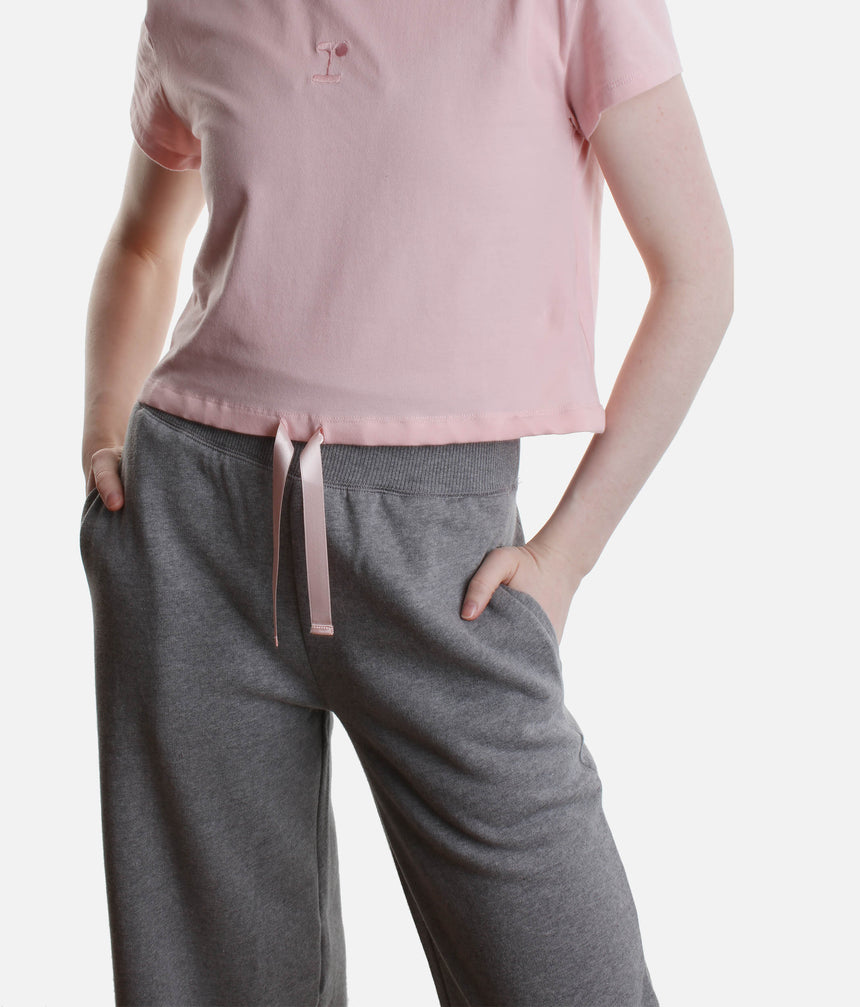 High-Waisted Wide-Leg Jogging Pants, Perfect for Warm-Ups - S0572
