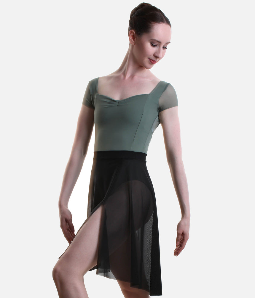 Pull-On Dance Skirt with Ruched Side Detail - 16107