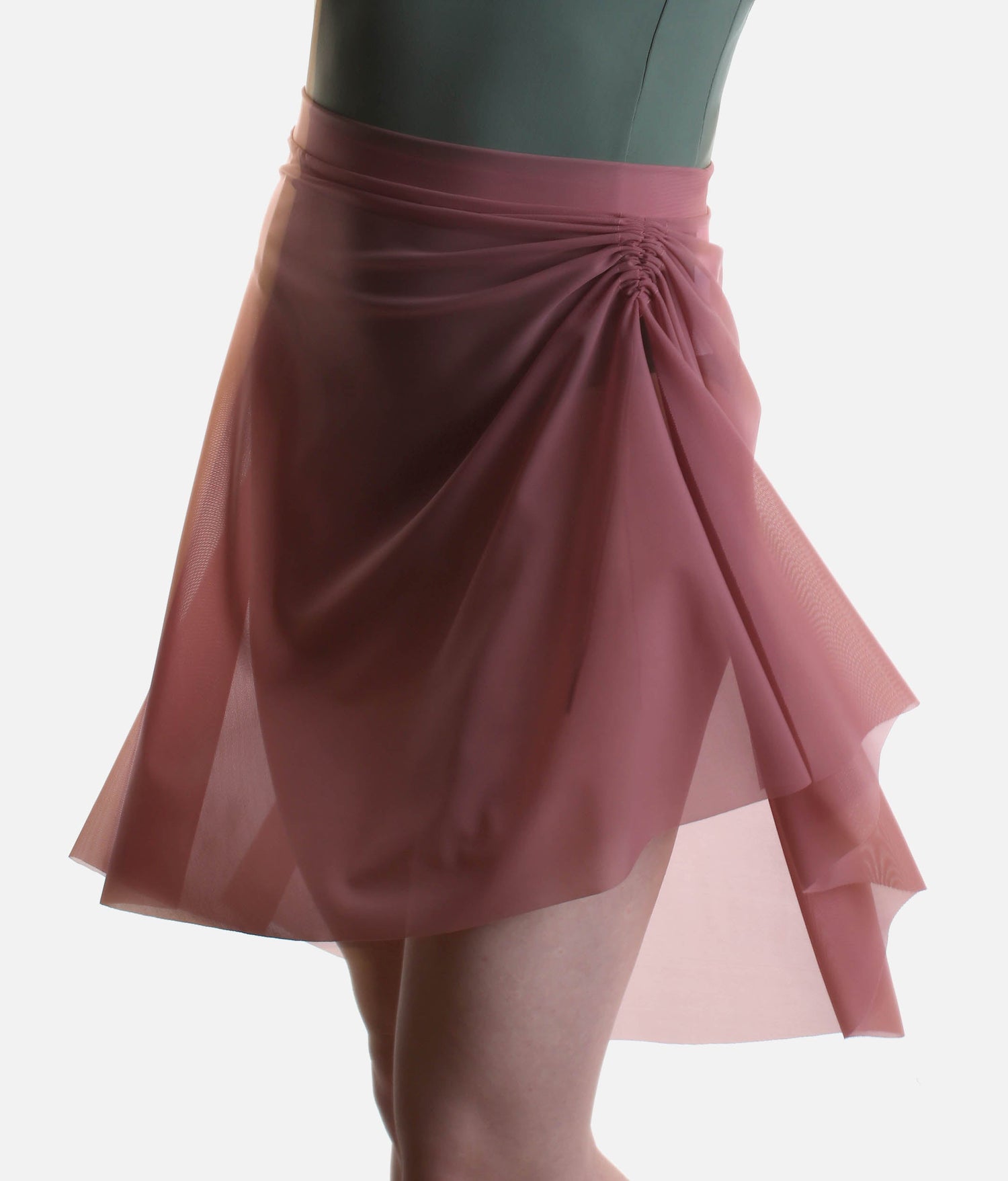 Pull-On Dance Skirt with Ruched Side Detail - 16107