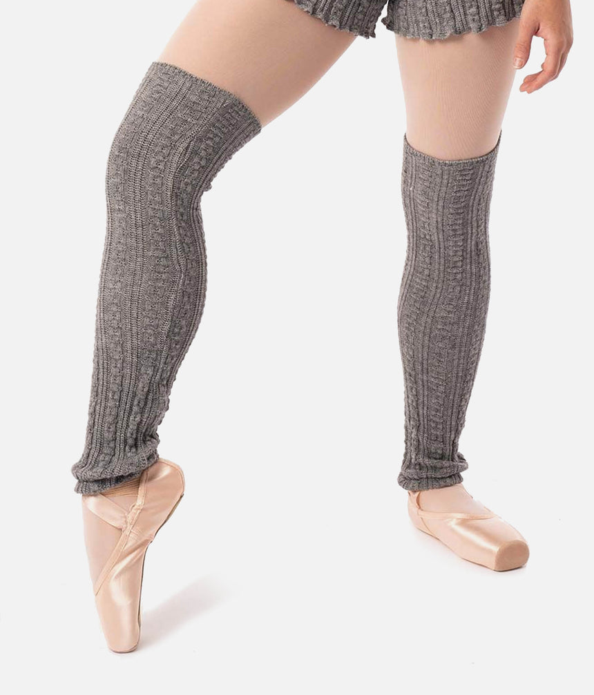 Soft Knit Legwarmers, Twisted Stitch Dance Warm-Up - 2044