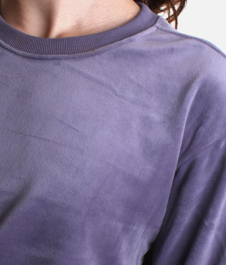 Caroline Velvet Crew Neck Jumper for Dancers, Ultar Soft Warm-Up Sweater - Z30015