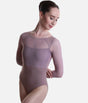 Mesh Sleeve Leotard, Flattering & Professional Open Back Design - 31703