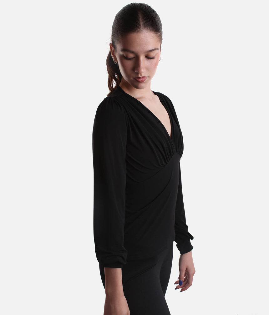Long Sleeve Dance Practice Top, Ballroom & Latin - 6648
