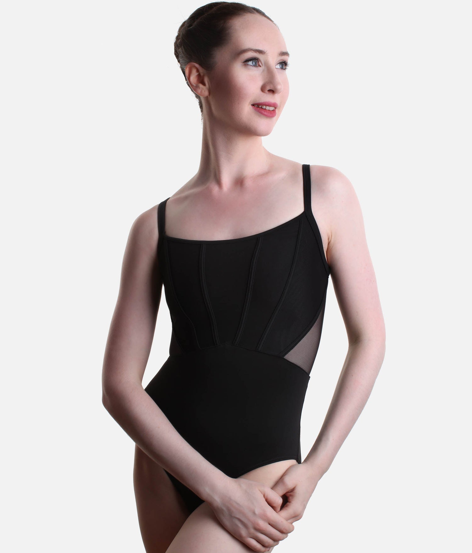 Mia Mesh Back Ballet Leotard with Corset Front Detail - L70001B