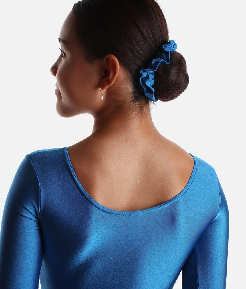 Girls Long Sleeve Gymnastics Leotard with Rhinestone Sweetheart - 7852