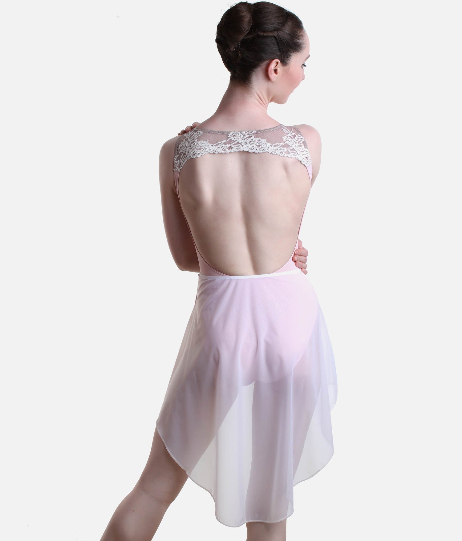 Asymmetrical Tulle Ballet Skirt, Elegant  X-Long Back - 7856