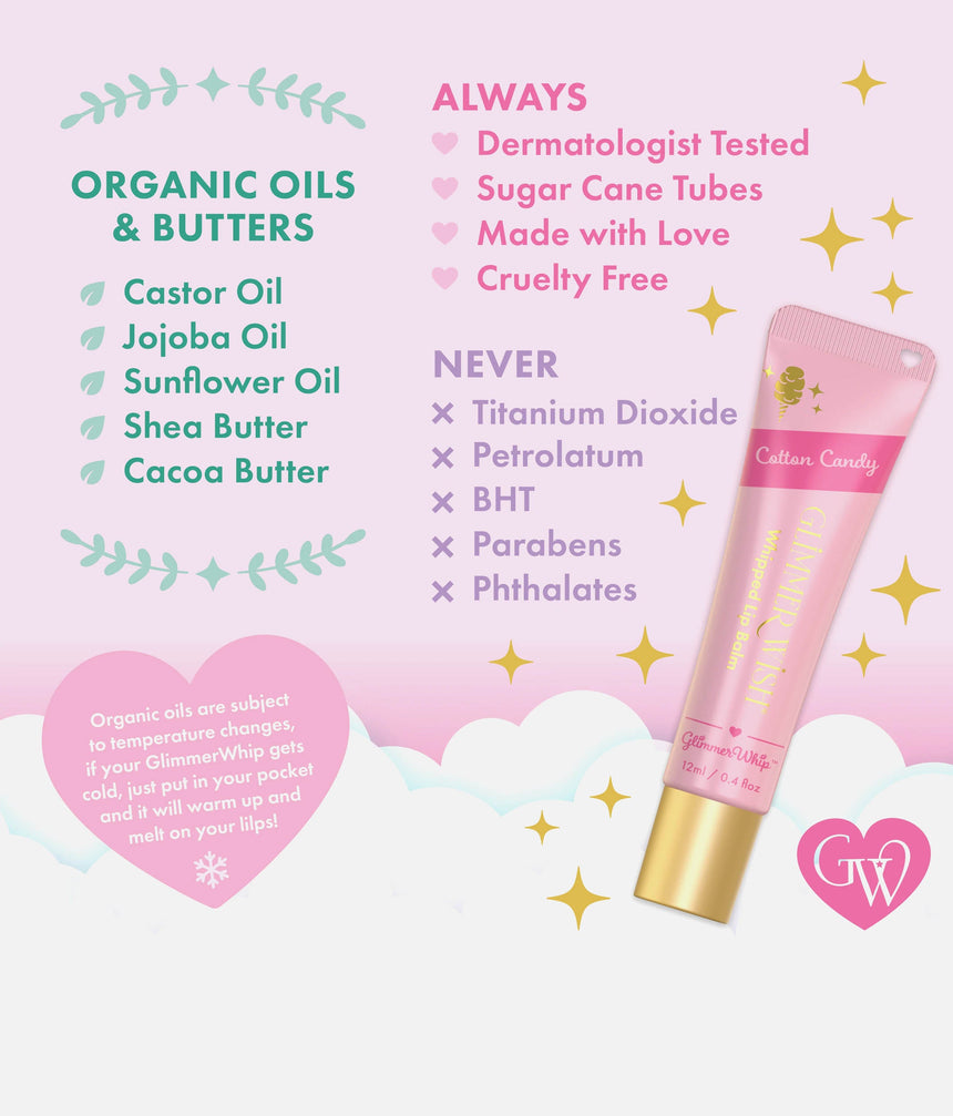 WHIPPED LIP BALM, Organic, Vegan, & Fun Flavored Lip Care for Tweens