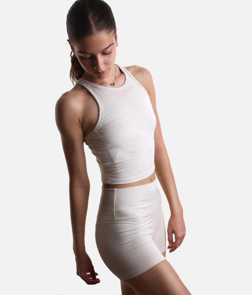 Premium Ribbed Yoga Top, Ultra-Soft with Breathable Stretch - RIB TANK