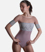 Classic Ballet Leotard with Embroidered Tulle & Mesh Sleeves - MINERVA GL ALCHIMIA