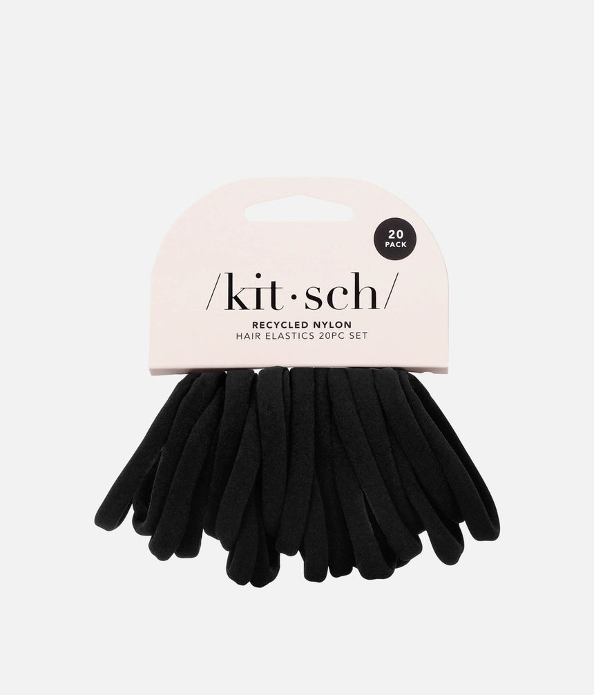 Recycled Nylon HAIR ELASTICS for All Hair Types - Soft, Strong & Stylish