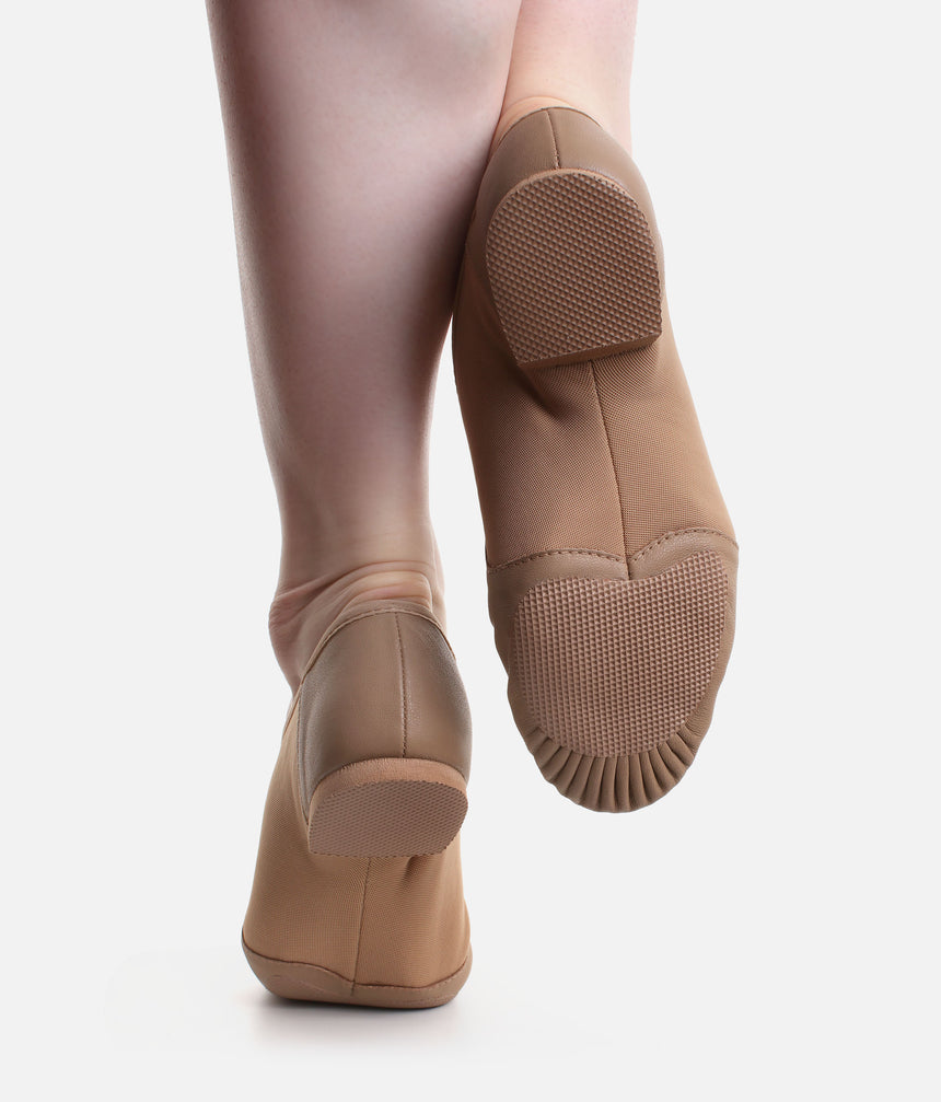 Bloch Neo-Flex Leather Slip-On Jazz Shoes, Tan • S0495