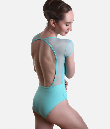 Open Back Cap Sleeve Leotard for Ballet & Dance - ARLETTE