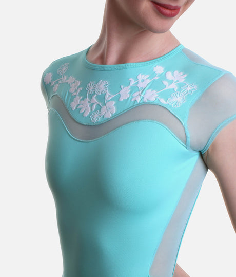 Open Back Cap Sleeve Leotard for Ballet & Dance - ARLETTE