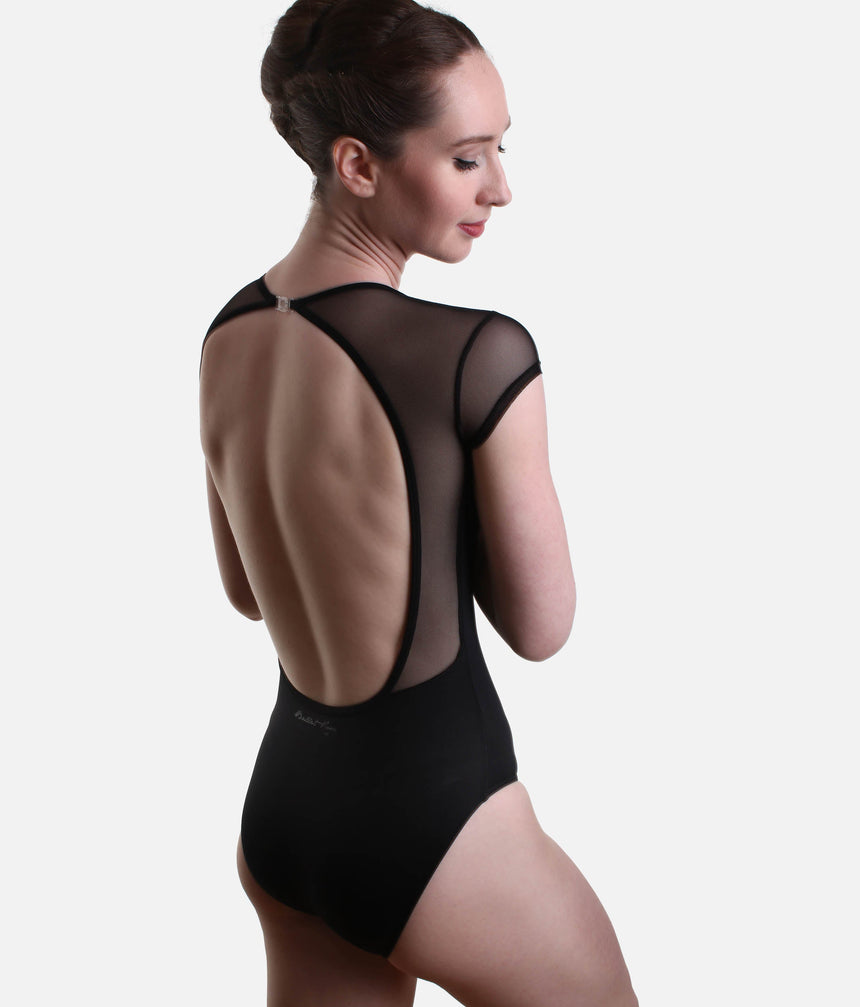Open Back Cap Sleeve Leotard for Ballet & Dance - ARLETTE