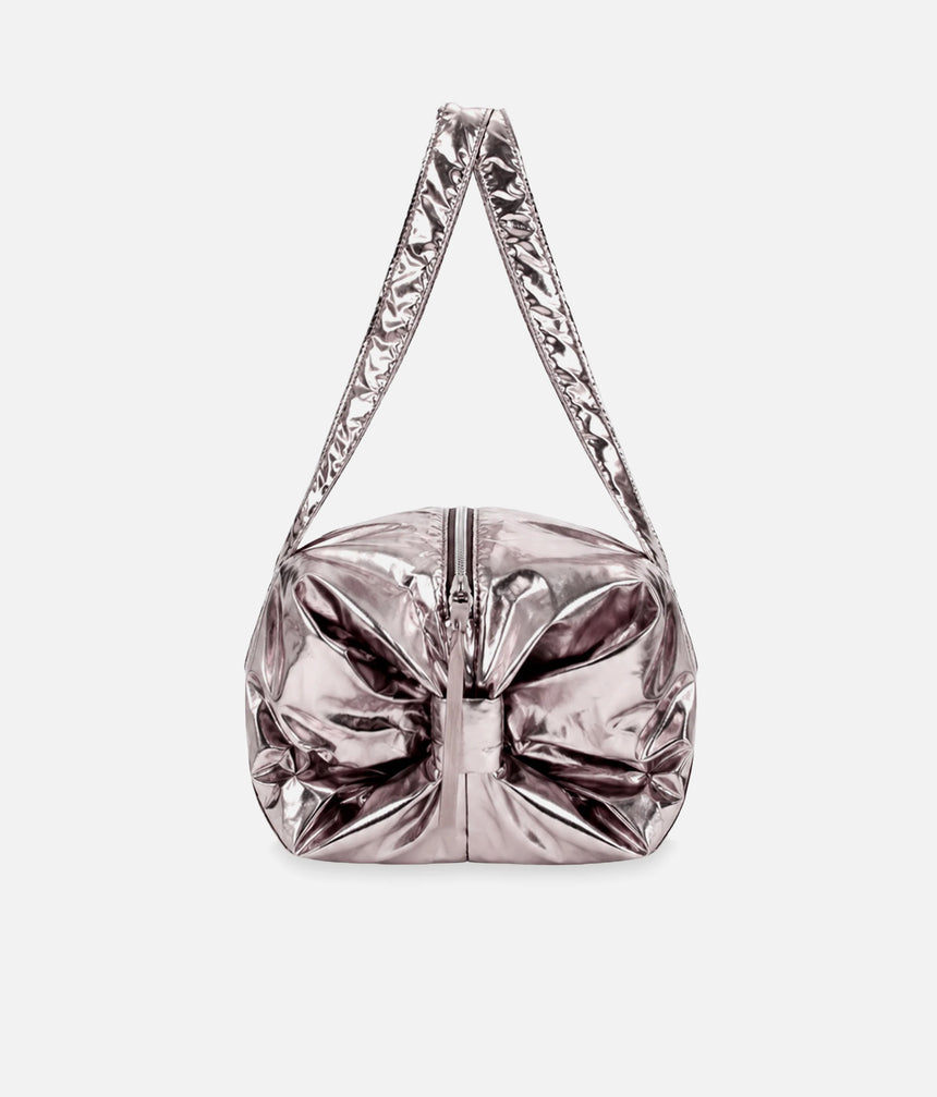 Large Metallic Ballet Bag • Copper Pink Duffle, Lightweight - B0233NB