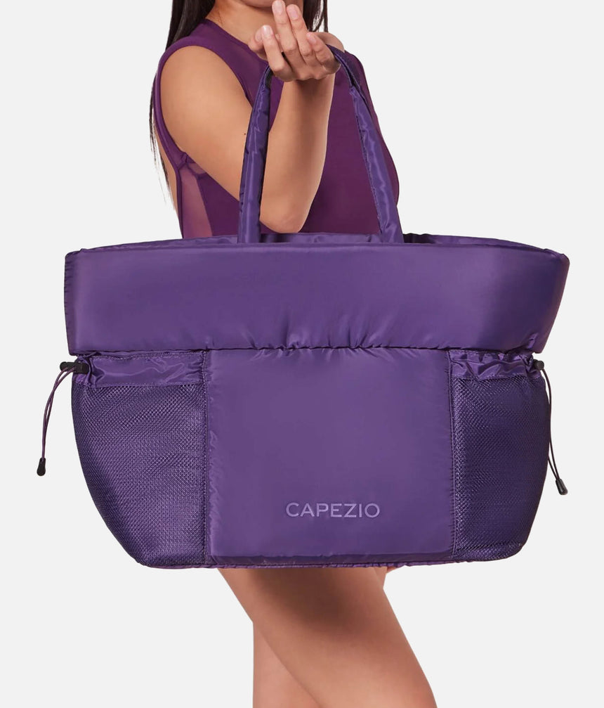 Studio Tote Bag, Lightweight Dance Bag with Mesh Pockets & Dirty Clothing Compartment - B322