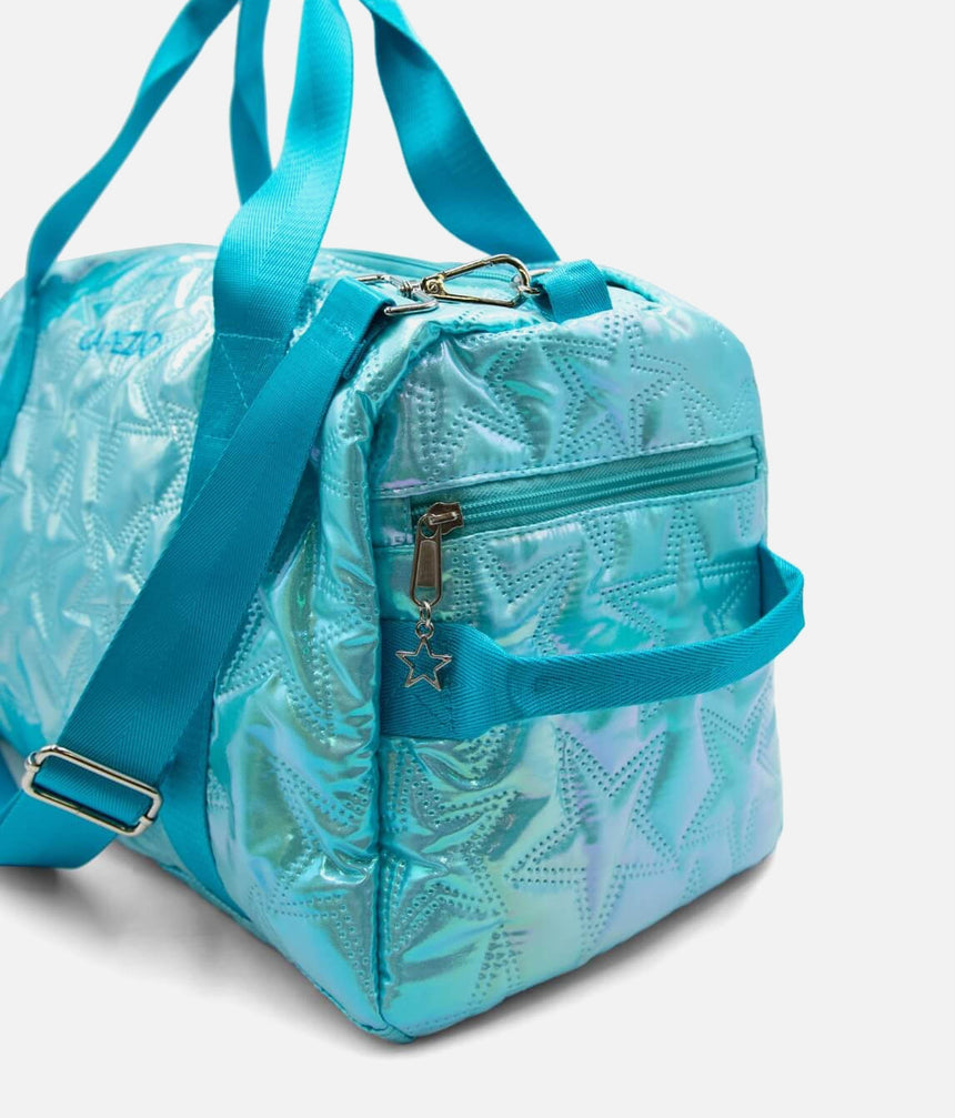 Metallic Star Duffle, Dance Bag With Shoe Pocket - B323