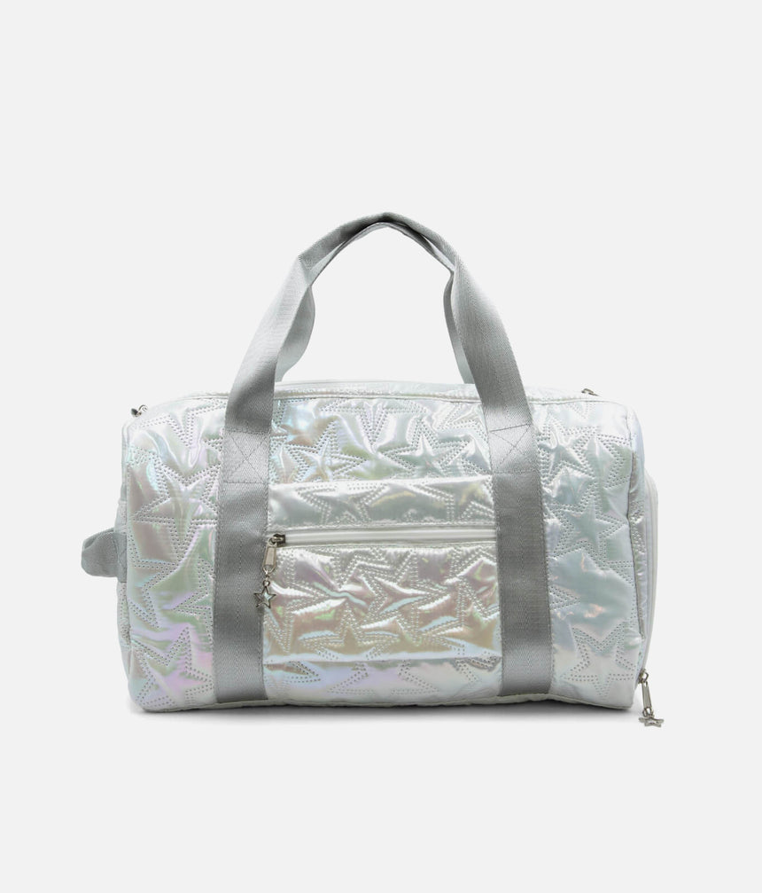 Metallic Star Duffle, Dance Bag With Shoe Pocket - B323