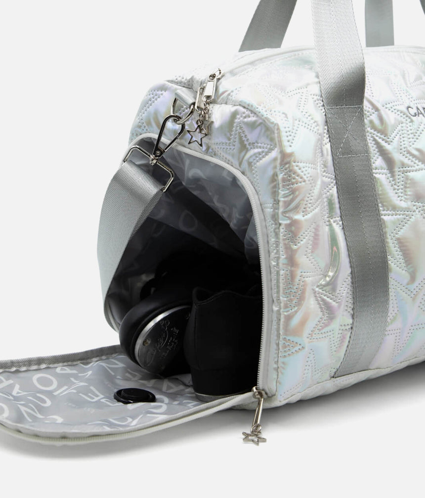 Metallic Star Duffle, Dance Bag With Shoe Pocket - B323