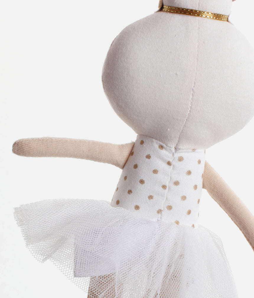 Ballet Doll for Girls with Tulle Tutu & Embroidered Face - BABY BALLERINA