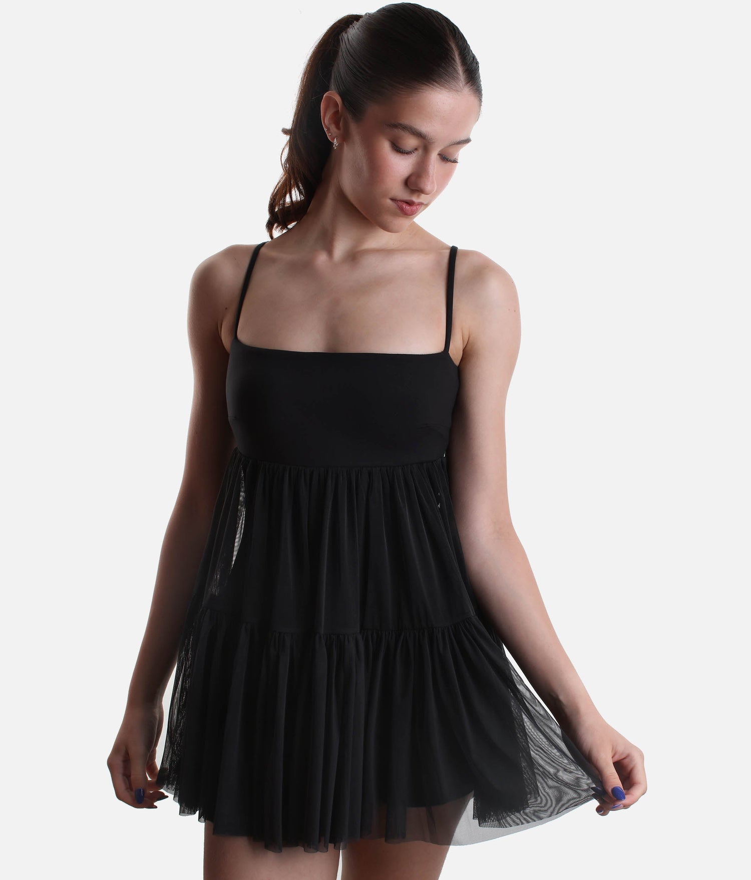 PIROUETTE BABYDOLL DRESS, Built-In Shorts, Pockets & Adjustable Straps
