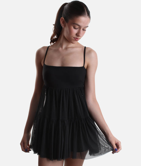 PIROUETTE BABYDOLL DRESS, Built-In Shorts, Pockets & Adjustable Straps