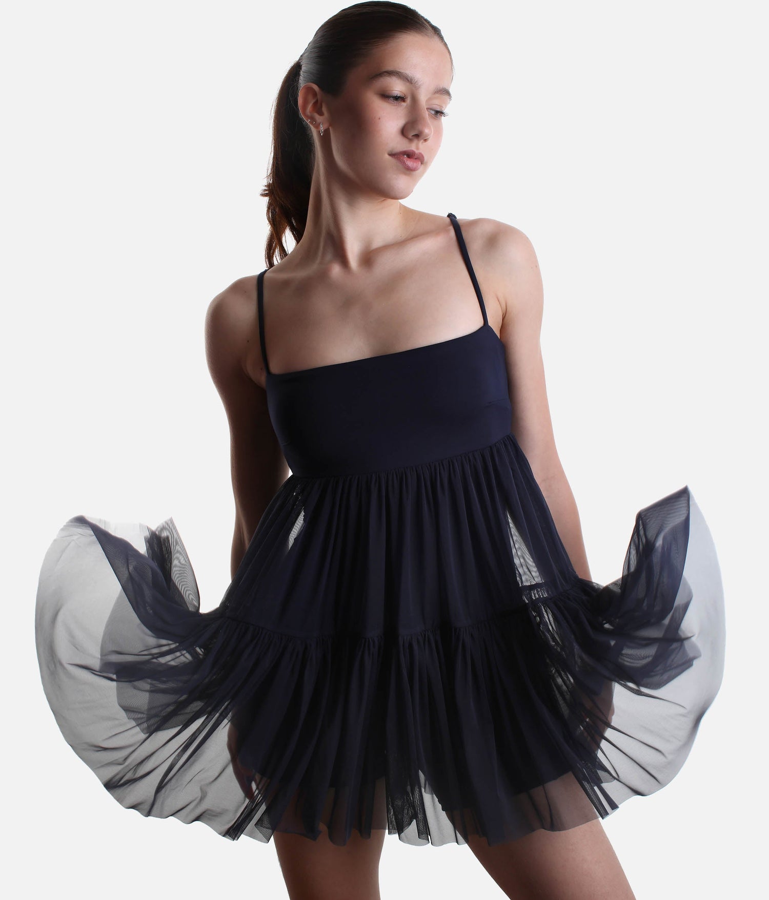 PIROUETTE BABYDOLL DRESS, Built-In Shorts, Pockets & Adjustable Straps