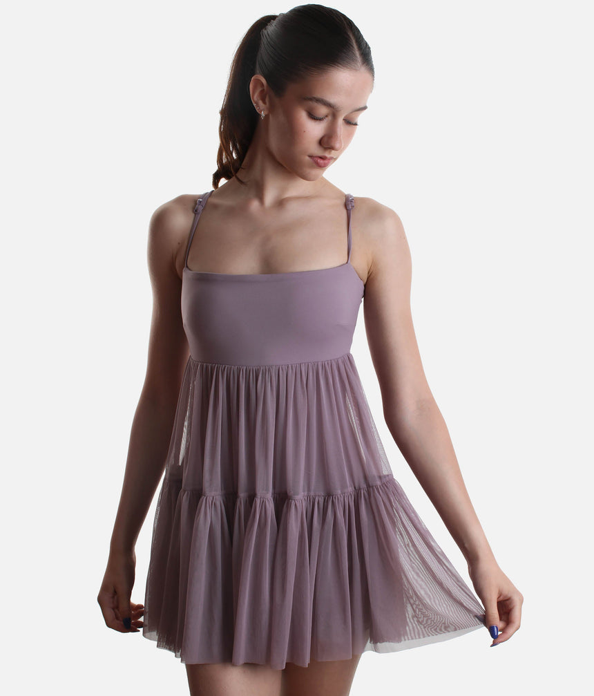PIROUETTE BABYDOLL DRESS, Built-In Shorts, Pockets & Adjustable Straps