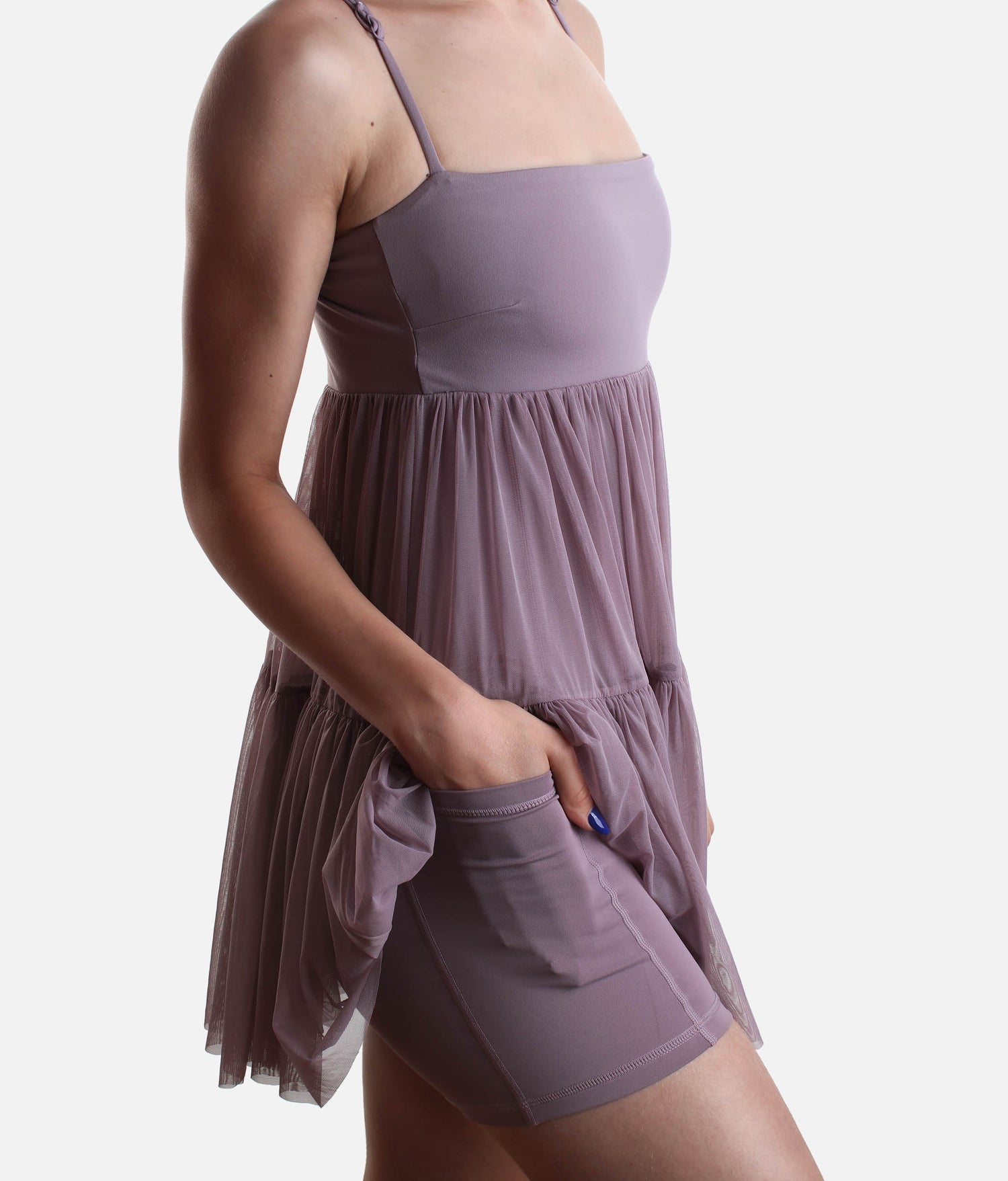 PIROUETTE BABYDOLL DRESS, Built-In Shorts, Pockets & Adjustable Straps