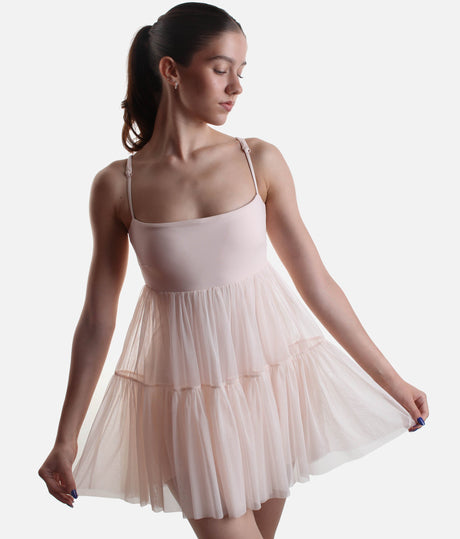 PIROUETTE BABYDOLL DRESS, Built-In Shorts, Pockets & Adjustable Straps
