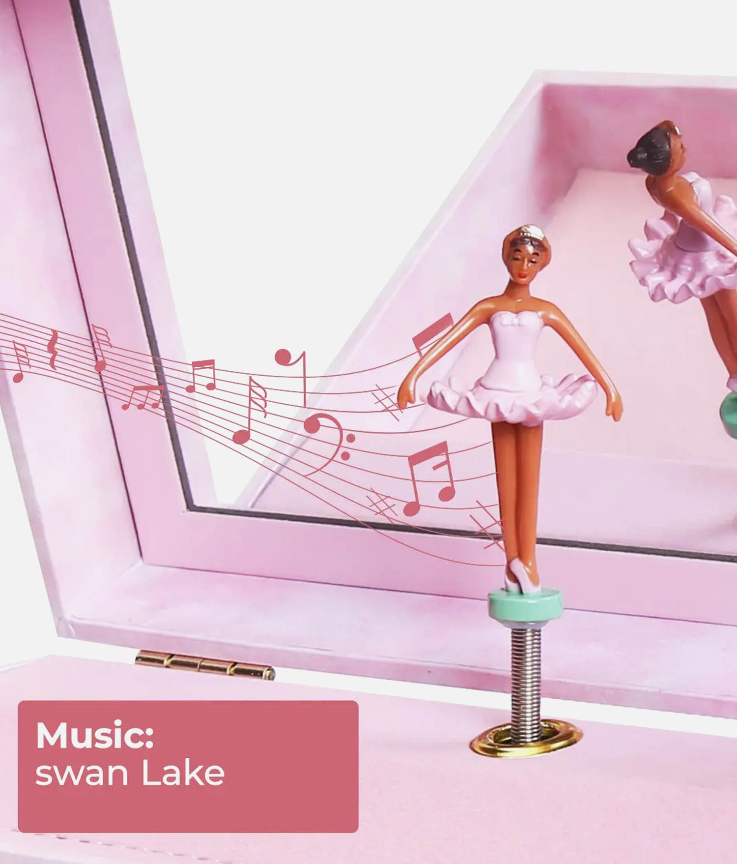 BALLET JEWELLERY BOX - Music Treasure Box with Ballerina & Watercolour Art